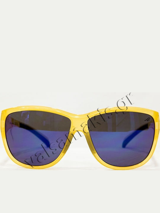 Red Bull Spect Nani 003 Women's Sunglasses with Yellow Plastic Frame and Gray Lens