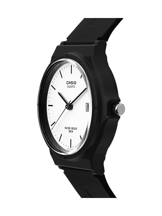 Casio Collection Men's Watch Battery with Black Rubber Strap