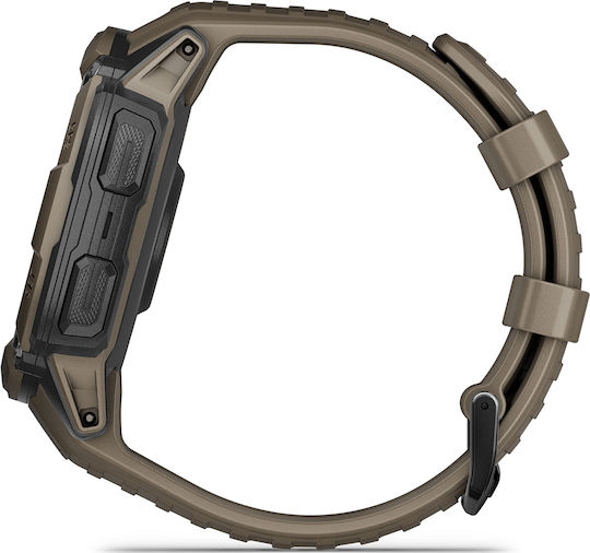 Garmin Instinct 2X Solar Tactical 50mm Waterproof Smartwatch with Heart Rate Monitor (Coyote Tan)