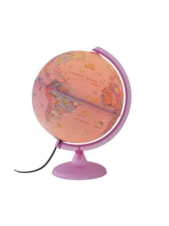 Cosmic Illuminated World Globe English with Diameter 25cm