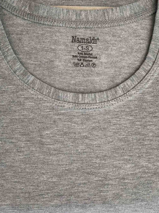 Namaldi Men's Short Sleeve Undershirt Gray