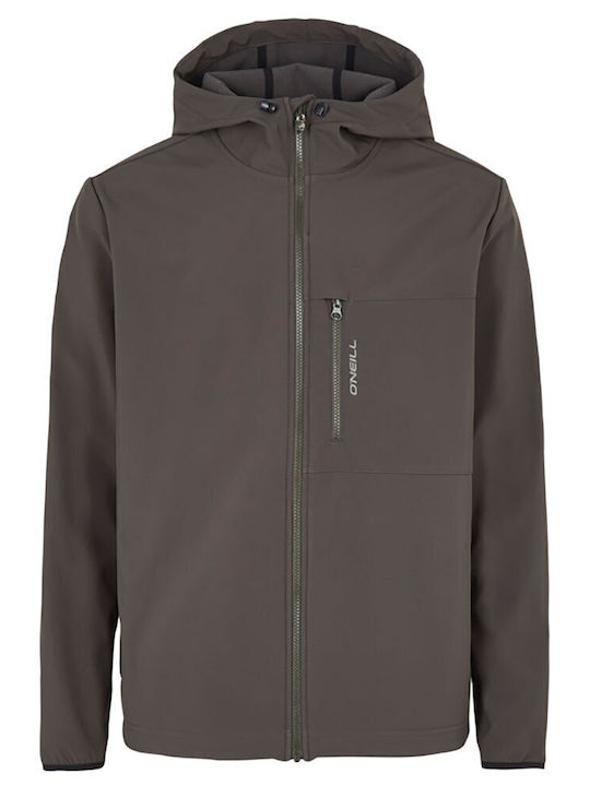 Χειμωνιάτικο Μπουφάν Softshell Αδιάβροχο και Αντιανεμικό Γκρι