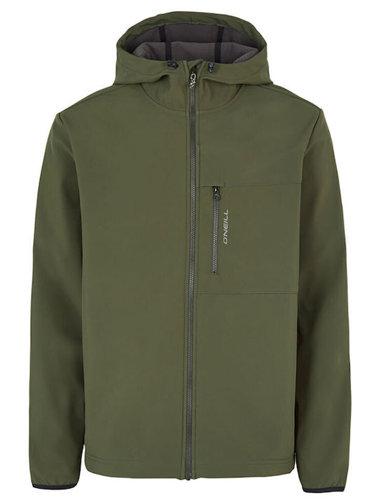 Χειμωνιάτικο Μπουφάν Softshell Αδιάβροχο και Αντιανεμικό Πράσινο