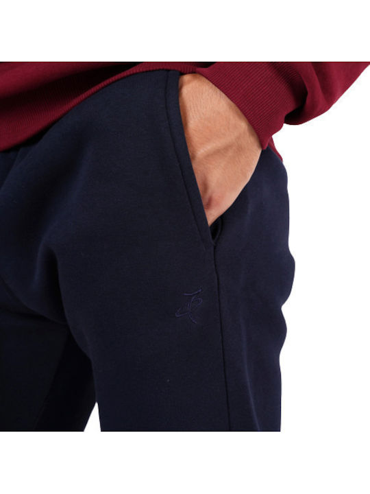 Sweatpants with Elastic Navy Blue