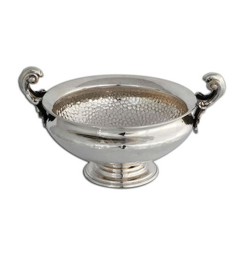 SilverBrand.gr Декоративна купа Silver С Поднос Сребрист 16x12см 1бр