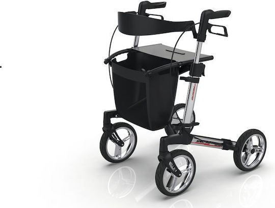 Wheel Spirit X3 Foldable Aluminum Rollator Silver