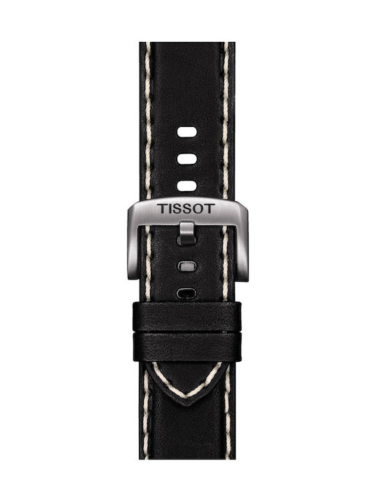 Tissot Δερμάτινο Λουράκι Μαύρο 22mm
