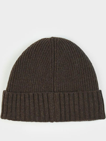 Beanie Unisex Beanie Knitted in Brown color