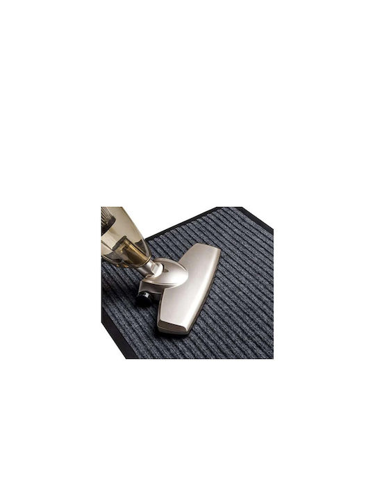 Ruhhy Entrance Mat Straw with Anti-slip Backing Gray 60x90cm