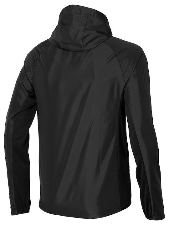 Mizuno Sportliche Herrenjacke Winddicht Schwarz