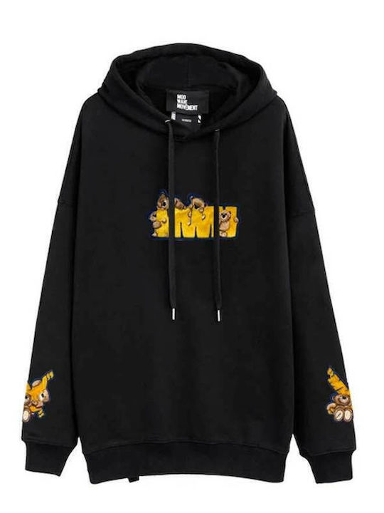 Sweatshirt mit Kapuze Schwarz