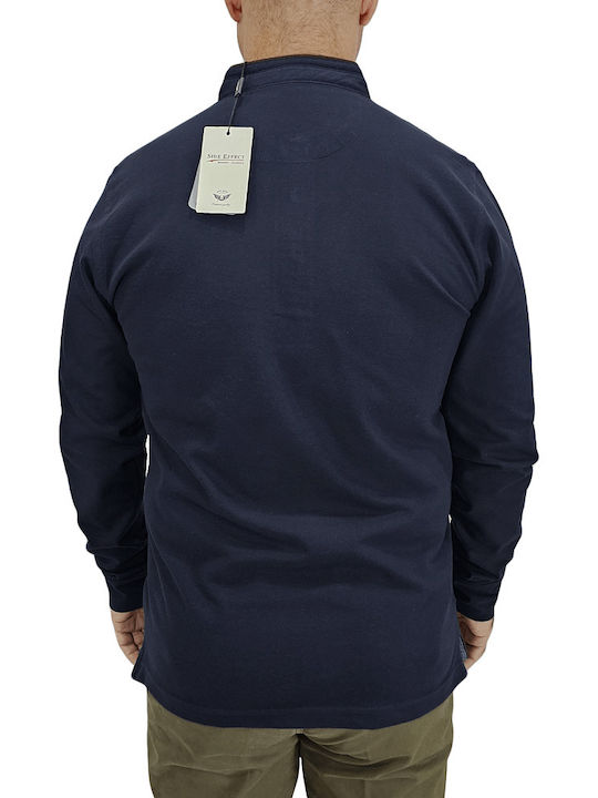 Side Effect Men's Long Sleeve Blouse Navy Blue