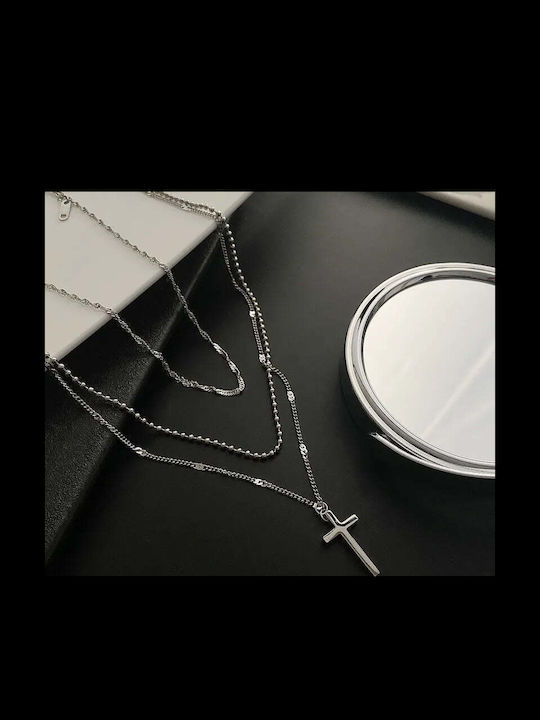 Charmy Cross from Steel with Chain