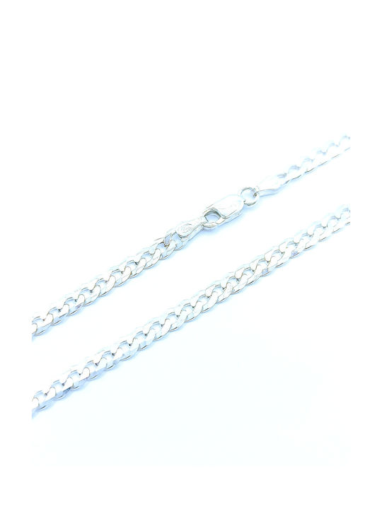 PS Silver Silberne Kette Nacken Dünn Dicke 3.85mm und Länge 55cm