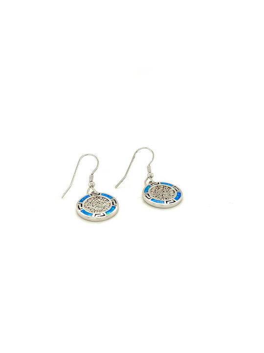 Drandakis Earrings made of Silver with Stones