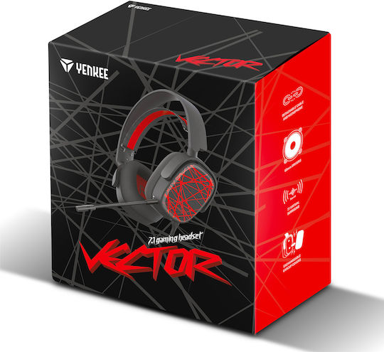 Yenkee Vector Over Ear Gaming Headset with 3.5 mm / USB Connectivity for XBOX