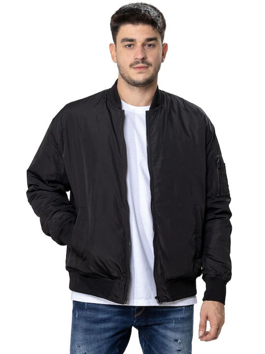 Only & Sons Ανδρικό Χειμωνιάτικο Μπουφάν Bomber Μαύρο