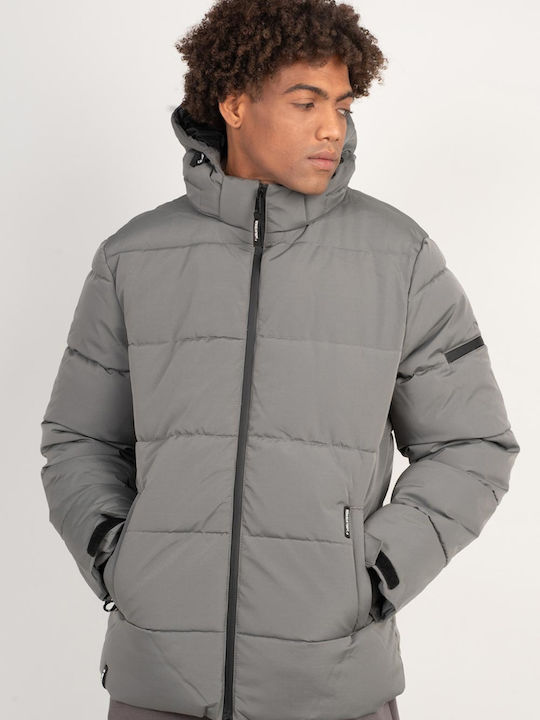 Geacă de Iarnă Puffer Gri