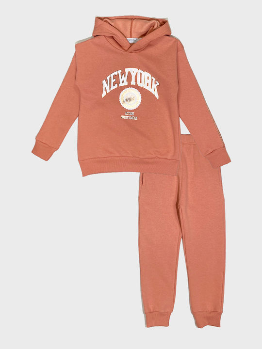 Action Sportswear Kinder Sweatpants Set - Jogginganzug Rosa 2Stück