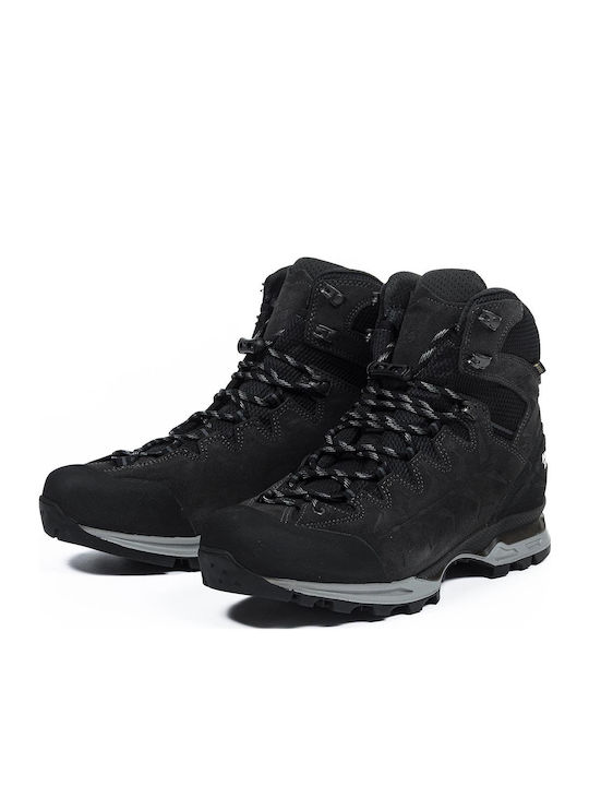 Hanwag Makra Trek Men's Waterproof Hiking Boots With Gore-Tex Membrane Black