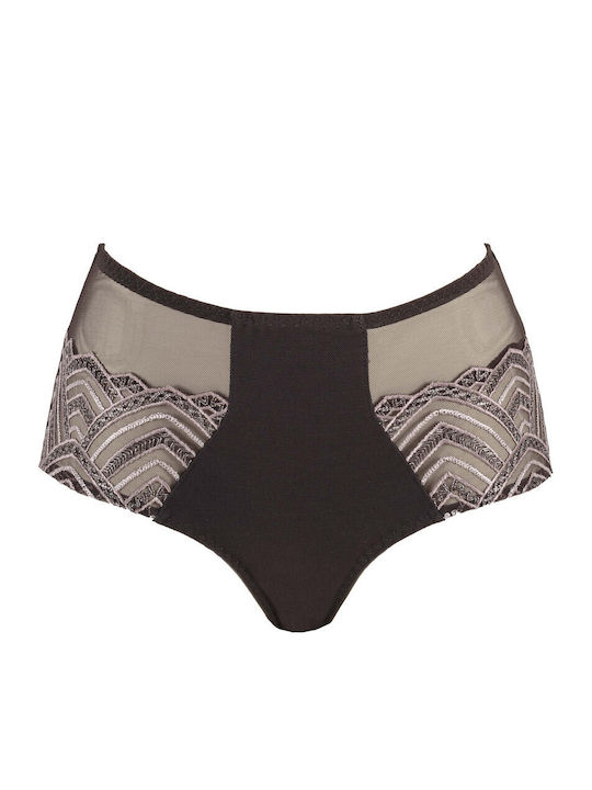 Women's Slip with Lace Gray