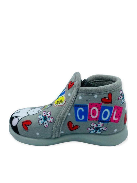 Kinderhausschuhe Stiefel Gray