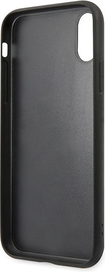Karl Lagerfeld Saffiano Ikonik Karl&Choupette Задна Корица Пластмаса Черен iPhone X / XS