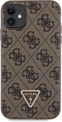 Guess Plastic / Metallic Back Cover with Strap Brown (Apple iPhone 11/XR)
