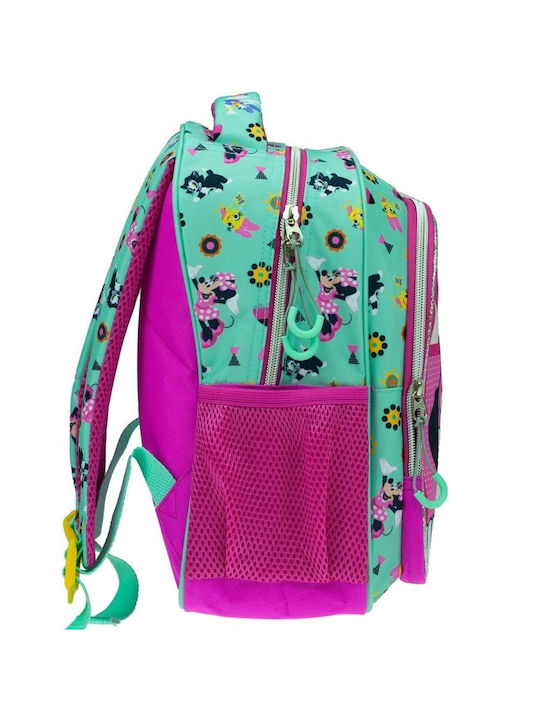Gim Minnie School Bag Backpack Kindergarten Pink with Water Bottle Holder 12Liters