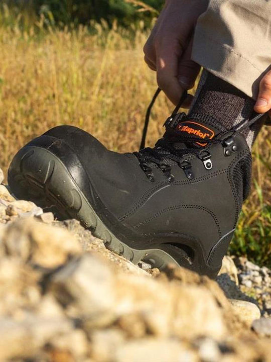 Kapriol Kansas Waterproof Boots Safety Black S3 with Certification SRC