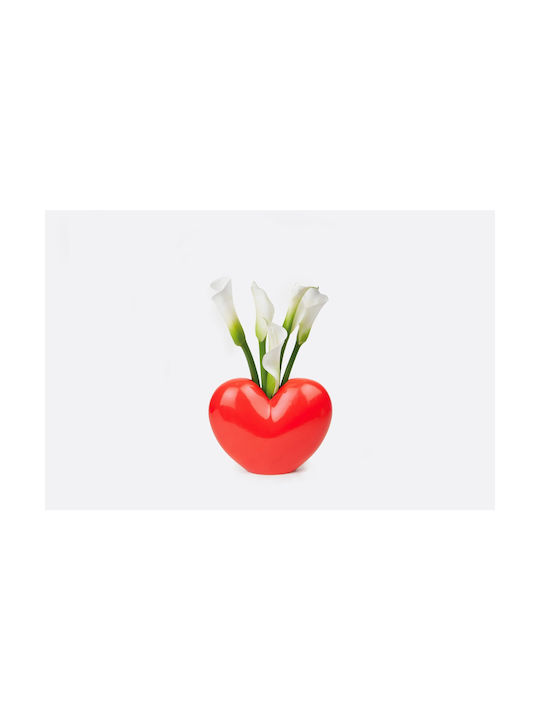 DOIY Decorative Vase Red 15x21cm