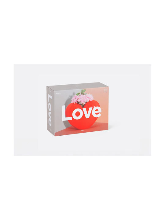 DOIY Decorative Vase Red 15x21cm