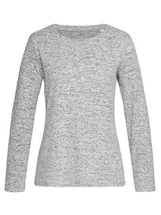 Stedman Women's Long Sleeve Promotional Blouse Grey Melange