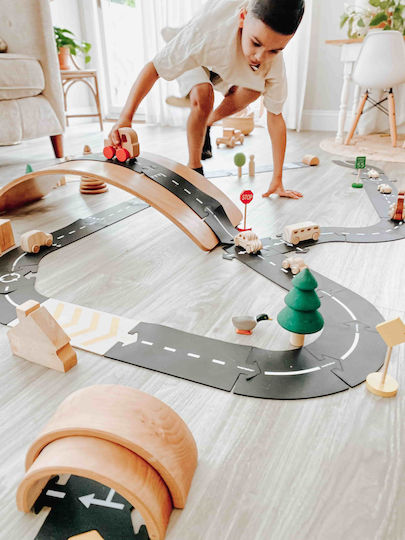 Waytoplay Cuburi De Construit Plăcuțe De Circulație Pentru 3+ Ani 8 Bucăți
