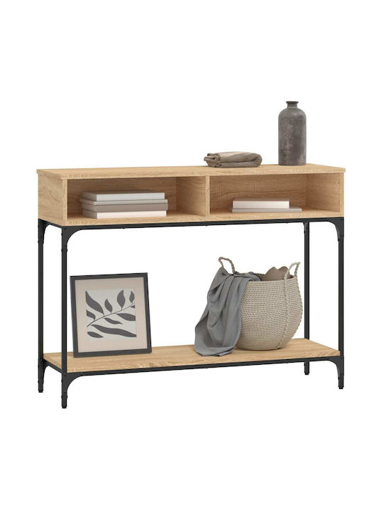 Console Table Wood & Metal L100xW30.5xH75cm