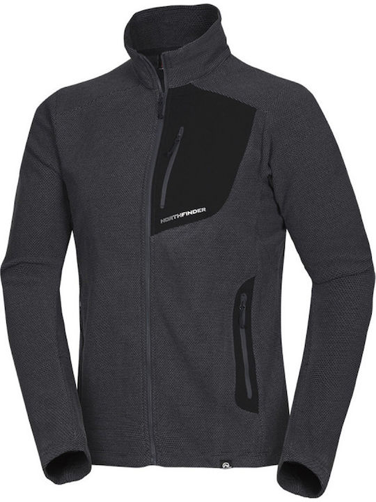 Ανδρική Ζακέτα Fleece Μαύρη