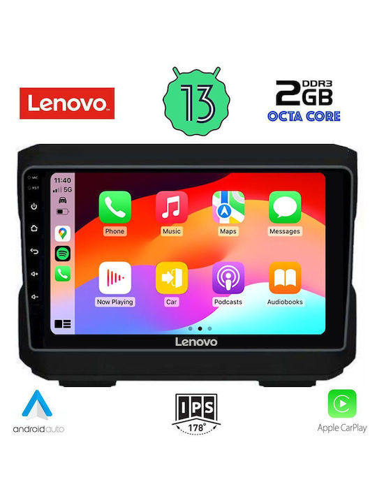 Lenovo Car-Audiosystem für Jeep Cherokee / Großer Cherokee / Wrangler 2007-2014 (Bluetooth/USB/WiFi/GPS/Apple-Carplay/Android-Auto) mit Touchscreen 10"