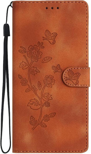 Butterfly Flower Wallet Καφέ (TCL 405)