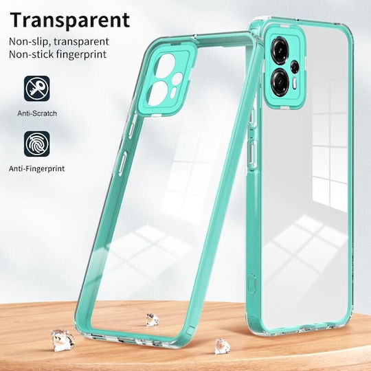 Color Frame Διάφανη Back Cover Σιλικόνης Πράσινο (Moto G13)