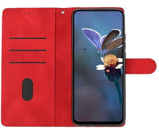 Butterfly Flower Wallet Red (TCL 405)
