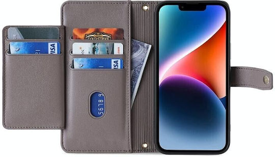 Zipper Wallet Γκρι (TCL 405)