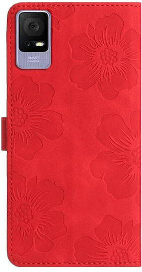 Flowers Wallet Κόκκινο (TCL 405)