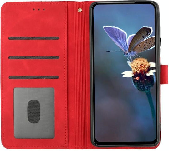 Flowers Wallet Κόκκινο (TCL 405)