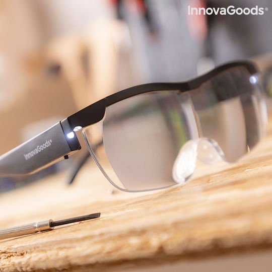 InnovaGoods Ochelari de Muncă cu Mărire și cu Lumină Led 1buc