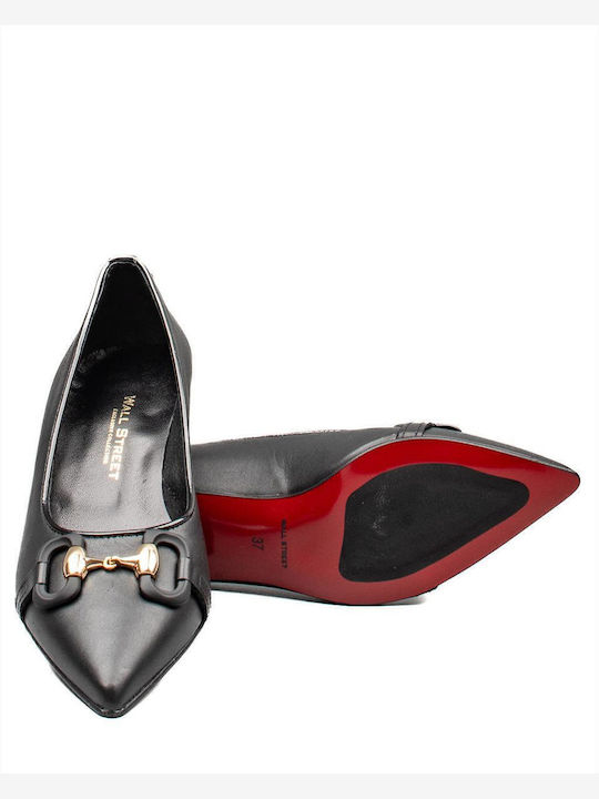 Leather Black Heels