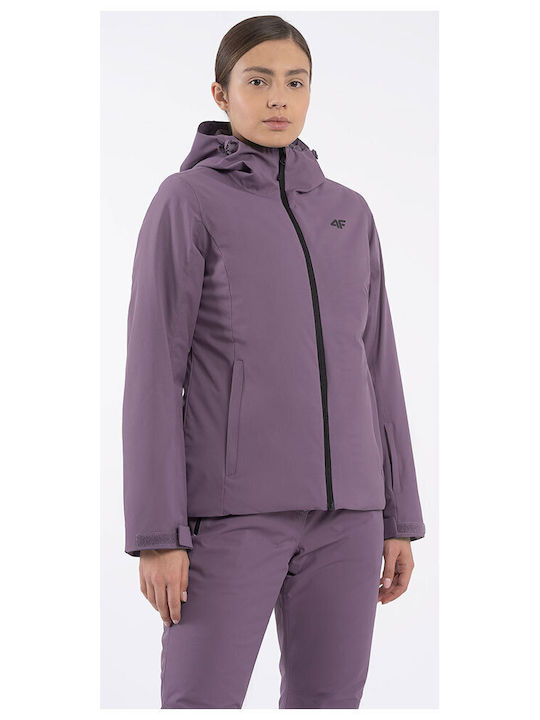 4F Women's Ski & Snowboard Jacket Purple 4FAW23TJACF120-50S