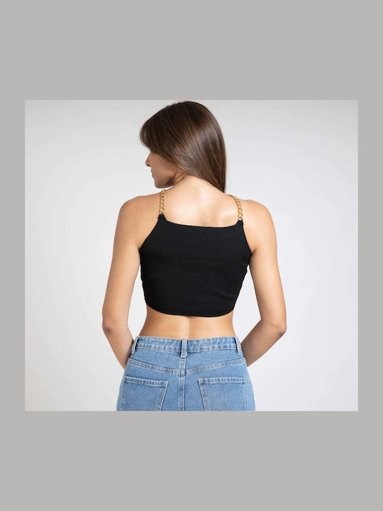 Bluza Damă Fără Mâneci Neagră