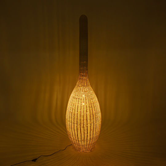 GloboStar Paradis Lampa de podea Î180xL50cm. cu Soclu pentru Bec E27 Bej