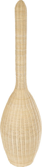 GloboStar Paradis Floor Lamp H150xW40cm. with Socket for Bulb E27 Beige