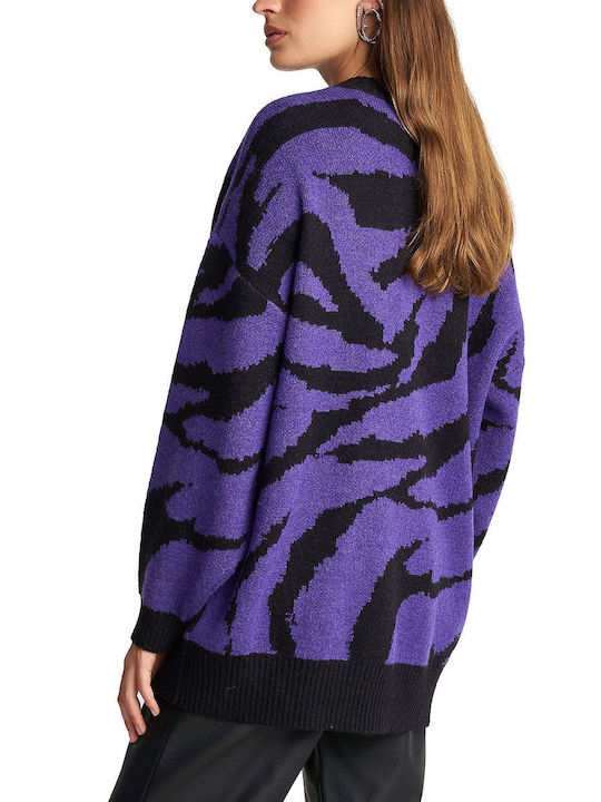 Attrattivo Women's Long Sleeve Sweater Purple